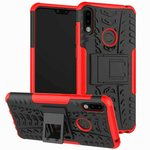 

противоударный двухслойный Shield для Asus Zenfone Max M2 (ZB633KL) с подставкой (красный) (691060)