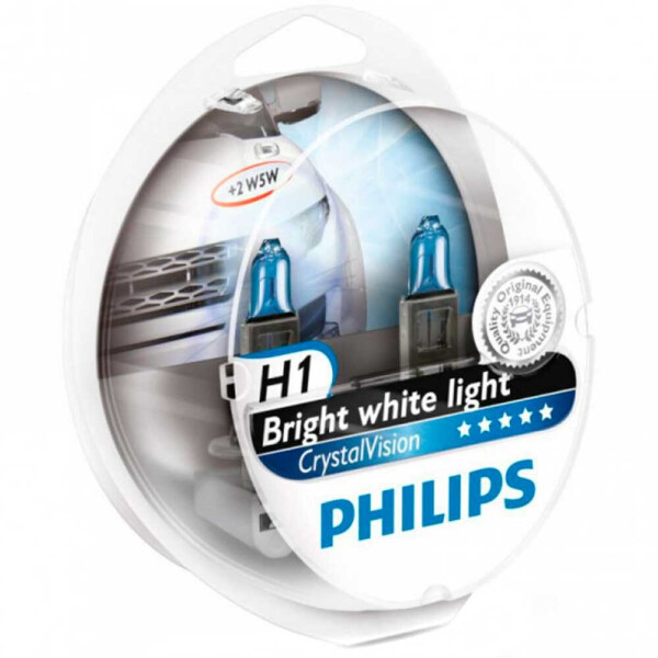 

Галогеновая лампа Philips H1 CristalVision 12258CVSM 55W P14,5s+2xW5W