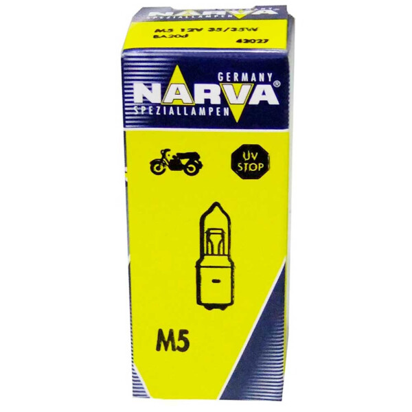 

Галогеновая лампа Narva Standart M5 42027 12V 35/35W BA20d