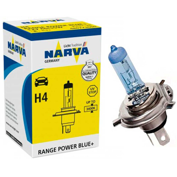 

Галогеновая лампа Narva Range Power Blue+ H4 (HB2, 9003) 48677 12V 60/55W P43t