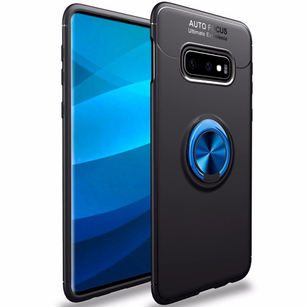 

TPU Deen ColorRing с креплением под магнитный держатель для Samsung Galaxy S10e (черный / Синий) (691183)