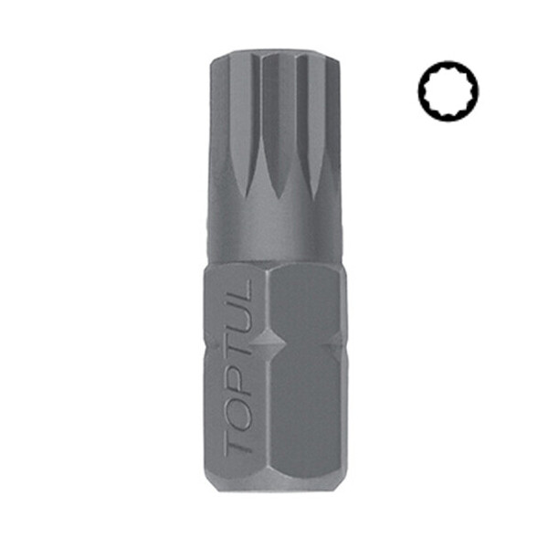 

Бита Сплайн TOPTUL 10мм L-30мм Spline M6 FSFA1206