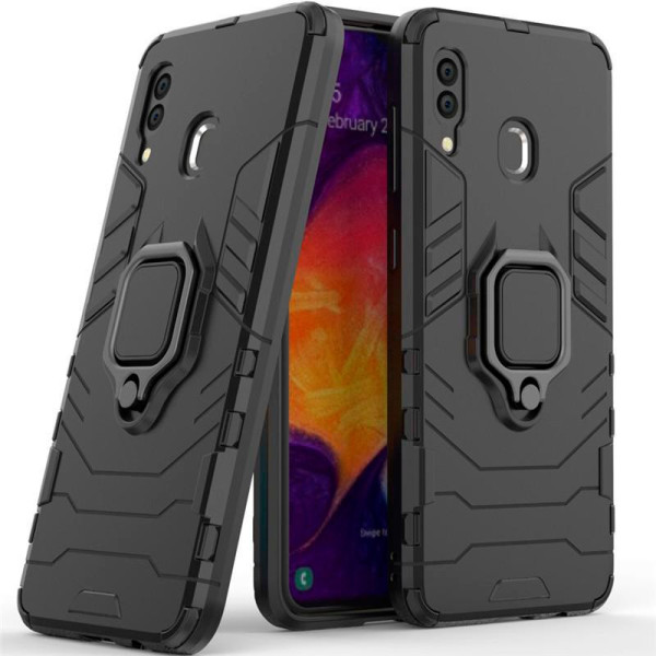 

ударопрочный Transformer Ring под магнитный держатель для Samsung Galaxy A20 / A30 (черный / Soul Black) (691535)