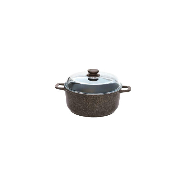 

Кастрюля антипригарная Биол - 240 мм x 4 л, гранит-браун с крышкой (K403PC)