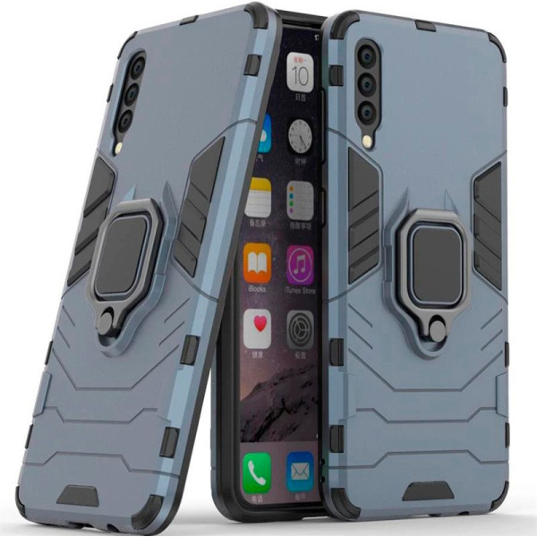 

ударопрочный Transformer Ring под магнитный держатель для Samsung A505F Galaxy A50 (Серый / Metal slate) (691539)