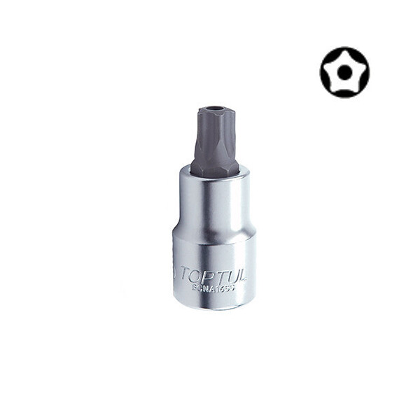

Головка с насадкой 5-гранной TOPTUL TORX T20 37мм 1/4 с отверстием BCNA0820