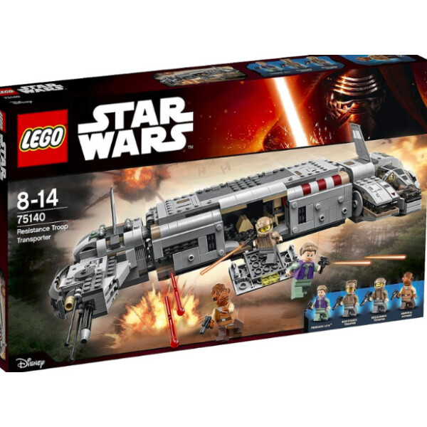 Акція на LEGO Star Wars 75140 Resistance Troop Transporter Транспорт отряда Сопротивления від Allo UA
