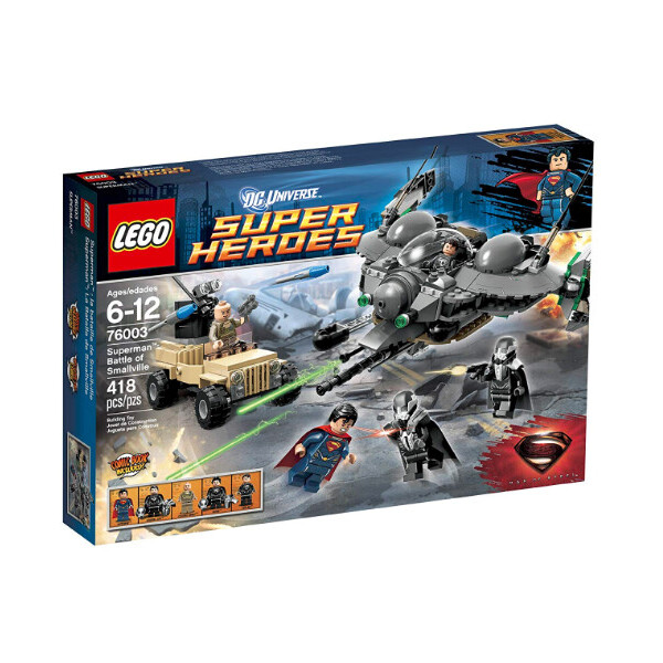 Акція на LEGO Super Heroes 76003 Superman: Battle of Smallville Битва за Смолвиль від Allo UA