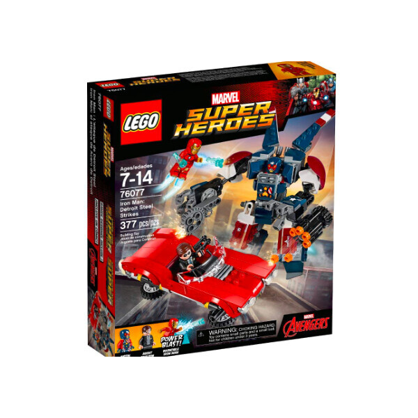 Акція на LEGO Super Heroes 76077 Iron Man: Detroit Steel Strikes Железный человек: Стальной Детройт наносит удар від Allo UA