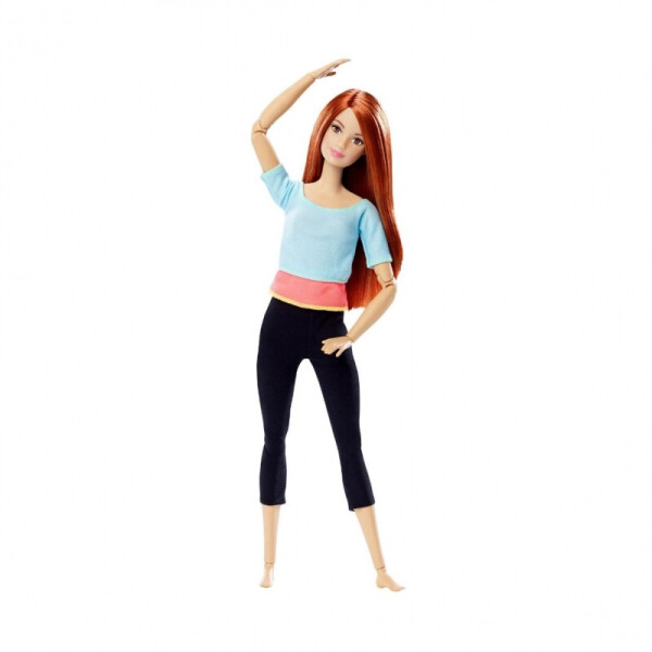 Акція на Шарнирная Кукла Барби Рыжеволосая с веснушками из серии Безграничные Движения Йога - Made to Move Barbie Doll від Allo UA