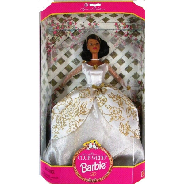 Акция на Коллекционная Кукла Барби Брюнетка Свадебный Клуб 1997 года - Club Wedd Barbie Doll от Allo UA