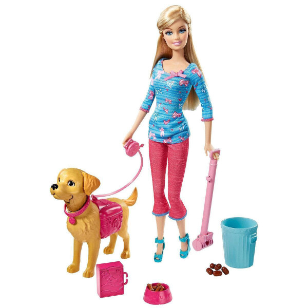 

Кукольный набор с собакой Кукла Барби-тренер с питомцем щенком Potty Training Taffy Barbie Doll and Pet