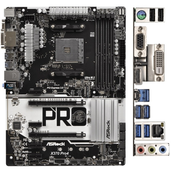 

Материнская плата ASRock X370 Pro4