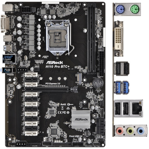 

Материнская плата ASRock H110 Pro BTC