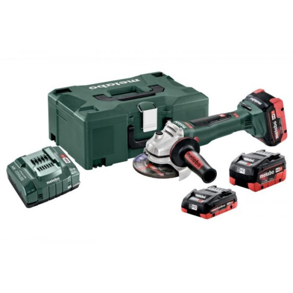 

Metabo WB 18 LTX BL 125 Quick + Зарядное устройство ASC 55 V "AIR COOLED" + Акумулятрний блок LiHD 18В - 5.5 Ач (UA613077850)