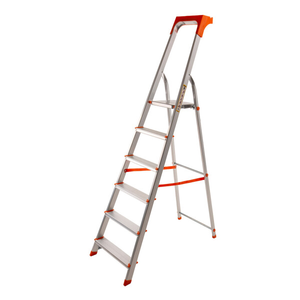 

Стремянка алюминиевая Laddermaster Alcor A1AT6. 6 ступенек