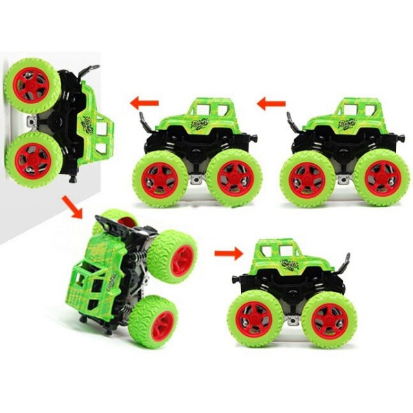 

Машинка инерционная джип вездеход внедорожник с большими колесами на пружинках (65783439) Зеленая