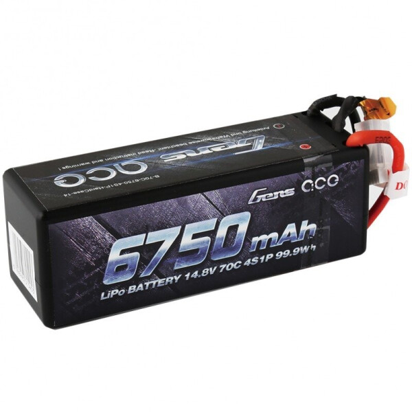 

Аккумулятор Gens Ace LiPO 14,8 6750мАч 4S 70C 139х47х50мм 616г T-Deans (B-70C-6750-4S1P-HardCase-14)