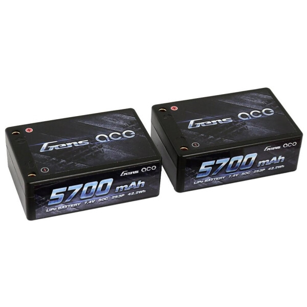 

Аккумулятор Gens Ace LiPO 7,4В 5700мАч 2S 50C 70х48х25мм 328г T-Deans (B-50C-5700-2S3P-Saddle-12)