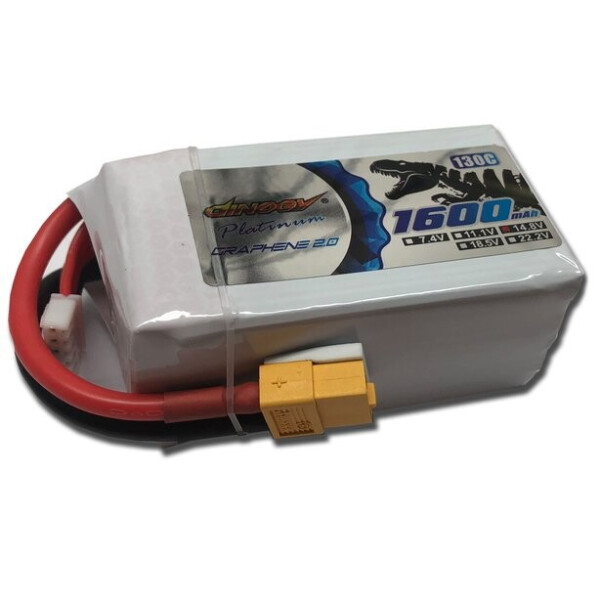 

Аккумулятор Dinogy PLATINUM G2.0 Li-Pol 1600mAh 14.8V 4S 130C XT60
