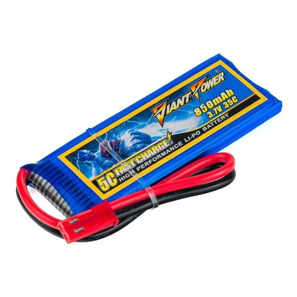 

Аккумулятор Giant Power Li-Pol 850mAh 3.7V 1S 35C 7x30x52мм JST