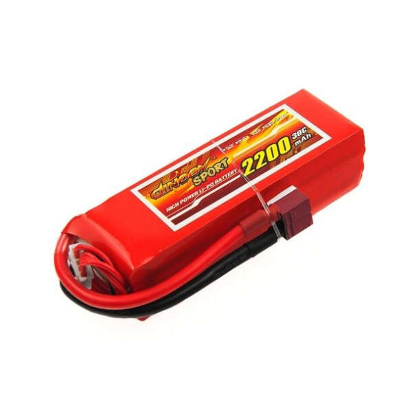 

Аккумулятор Dinogy LiPO 14,8 2200мАч 4S 30C 29х34х104мм 240г T-Plug (DLC-4S2200D-T)