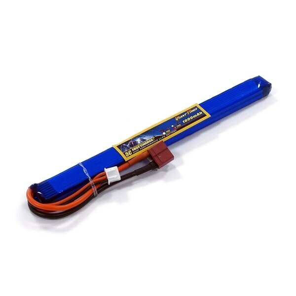 

Аккумулятор для страйкбола Dinogy Giant Power LiPO 7,4В 1000мАч 2S 25C 10х15х185мм 60,3г T-Plug (DAS-2S5514178C-T)
