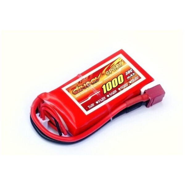 

Аккумулятор Dinogy LiPO 7,4В 1000мАч 2S 30C 68х35х14мм 53г T-Plug (DLC-2S1000D-T)