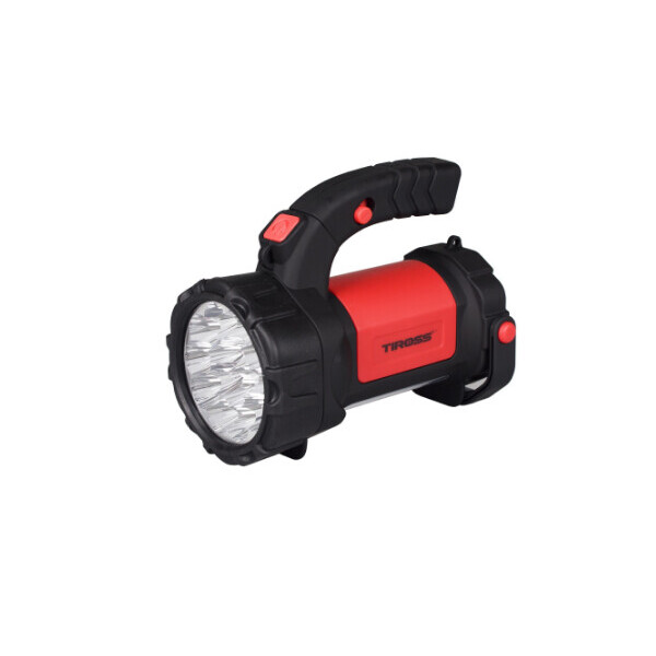 

Фонарь ручной многофункциональный Tiross TS-1871 15 LED + 2W COB LED red