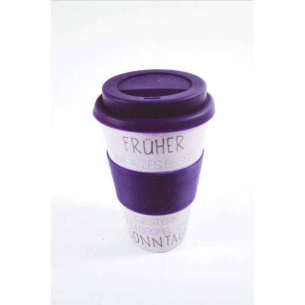 

Кофейная кружка to go becher 350ml bambus Fruher