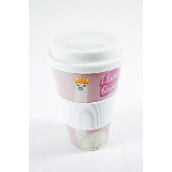 

Кофейная кружка to go becher 350ml bambus Lama Qeen