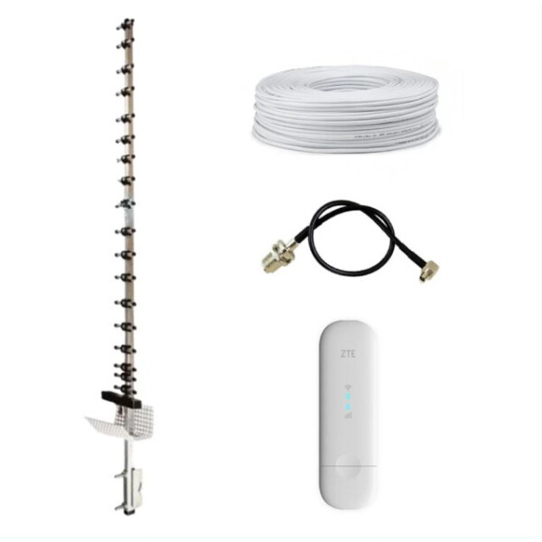 

Комплект 4G ZTE MF79U + 4G/3G GSM Антенна RNet 1700-2170 МГц 20 дБ