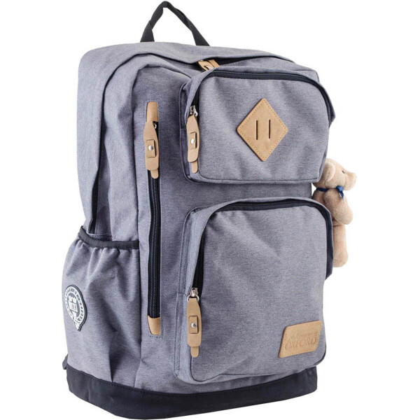 

Рюкзак подростковый YES OX 190, серый, 32*45.5*16.5