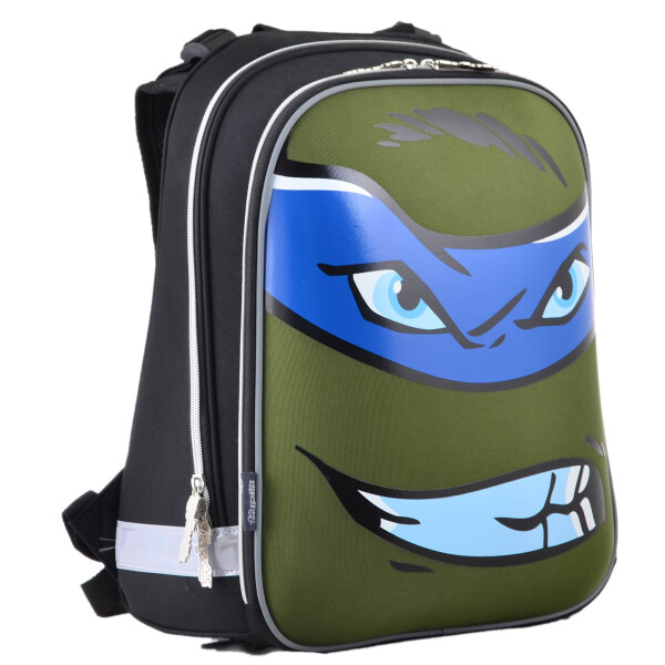 

Рюкзак школьный каркасный 1 Вересня H-12 Turtles face, 38*29*15