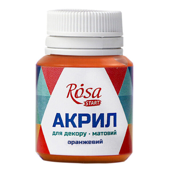 

Краска акриловая матовая Rosa Start Оранжевый 20 мл (20006)