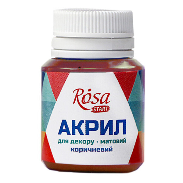 

Краска акриловая матовая Rosa Start Коричневый 20 мл (20015)