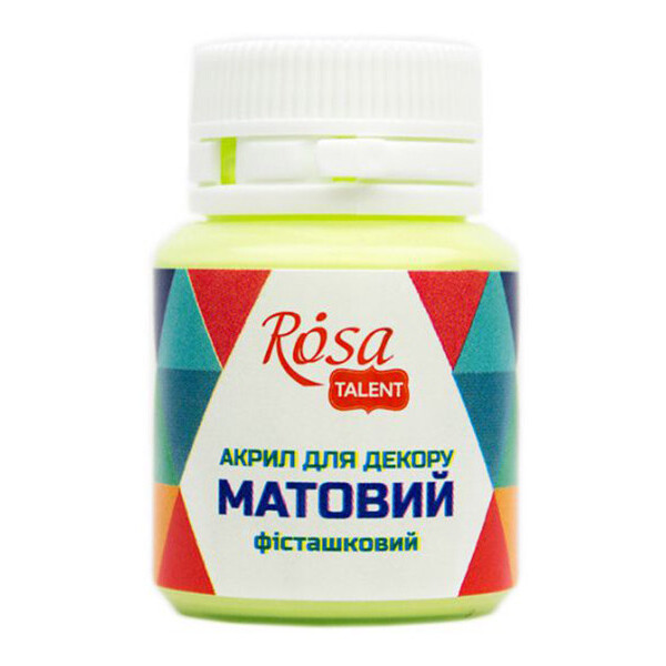 

Краска акриловая матовая Rosa Start Фисташковый 20 мл (20043)