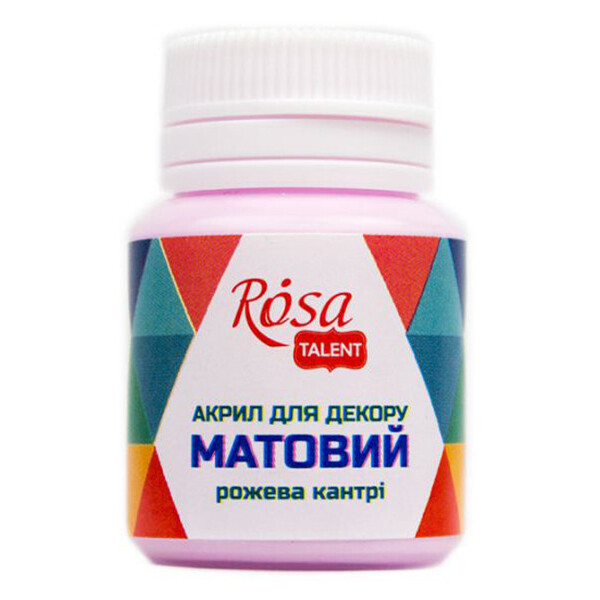 

Краска акриловая матовая Rosa Start Розовая кантри 20 мл (20052)