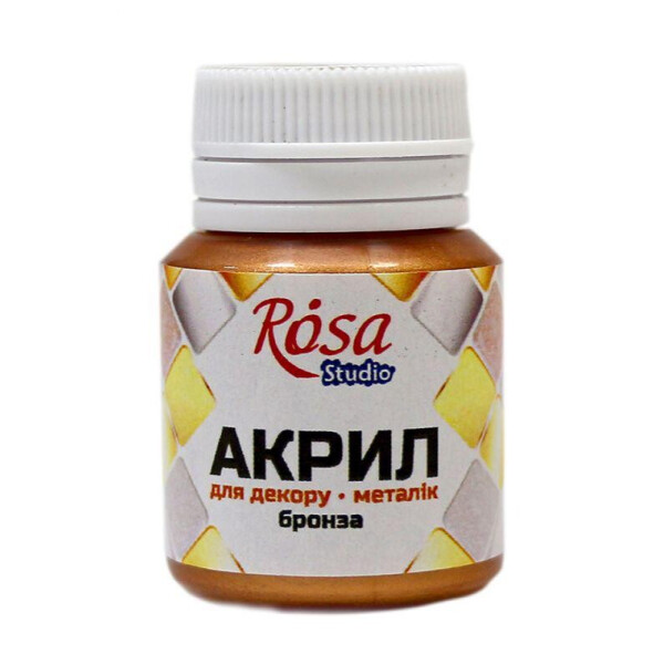 

Краска акриловая металлик Rosa Start Бронза 20 мл (22003)