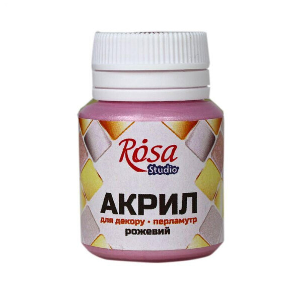 

Краска акриловая перламутровая Rosa Start Розовый 20 мл (22037)