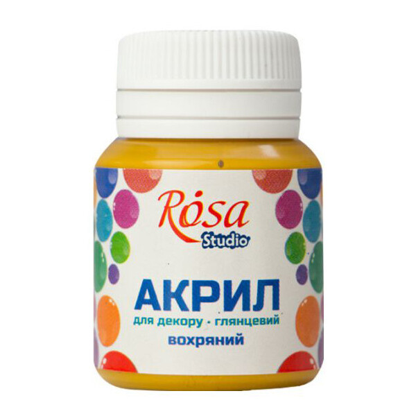 

Краска акриловая глянцевая Rosa Start Охристый 20 мл (21005)