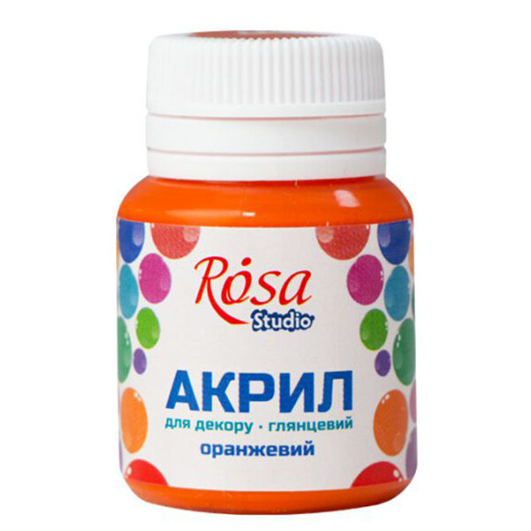 

Краска акриловая глянцевая Rosa Start Оранжевый 20 мл (21006)