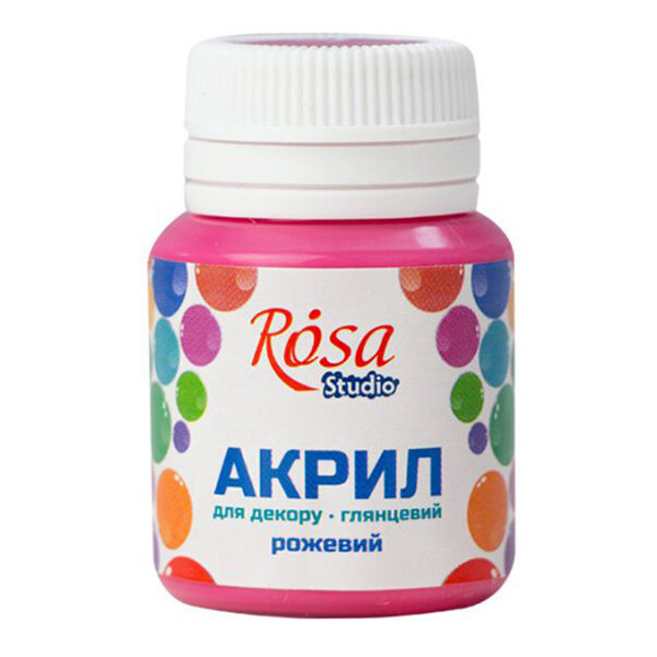

Краска акриловая глянцевая Rosa Start Розовый 20 мл (21009)