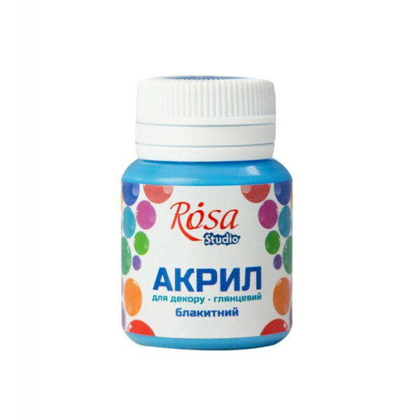 

Краска акриловая глянцевая Rosa Start Голубой 20 мл (21011)