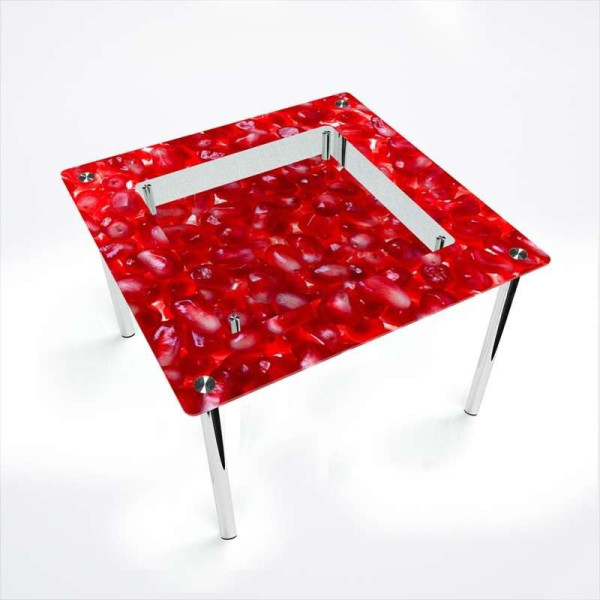 

БЦ-Стол квадратный с полкой Garnet 1100х1100 мм фотопечать (FP1746-3-1)
