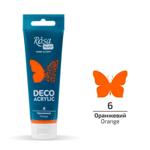 

Краска акриловая матовая Rosa Talent Оранжевый 75 мл (322206)