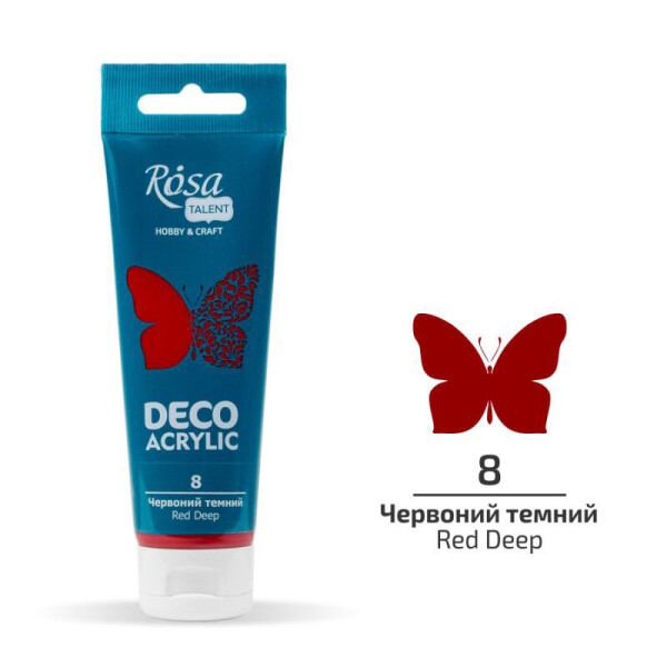 

Краска акриловая матовая Rosa Talent Красный темный 75 мл (322208)