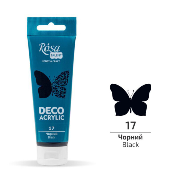 

Краска акриловая матовая Rosa Talent Черный 75 мл (322217)