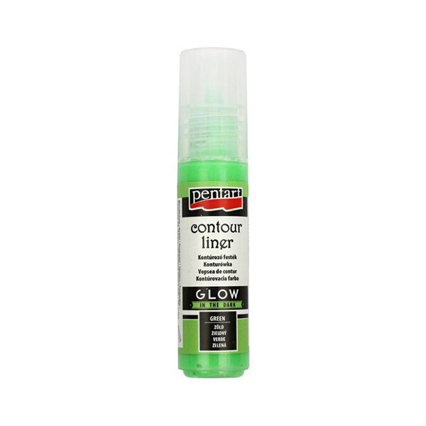 

Краска акриловая контурная светонакопительный Pentart Glow in the dark светонакопительная Зеленый 20 мл (17498)