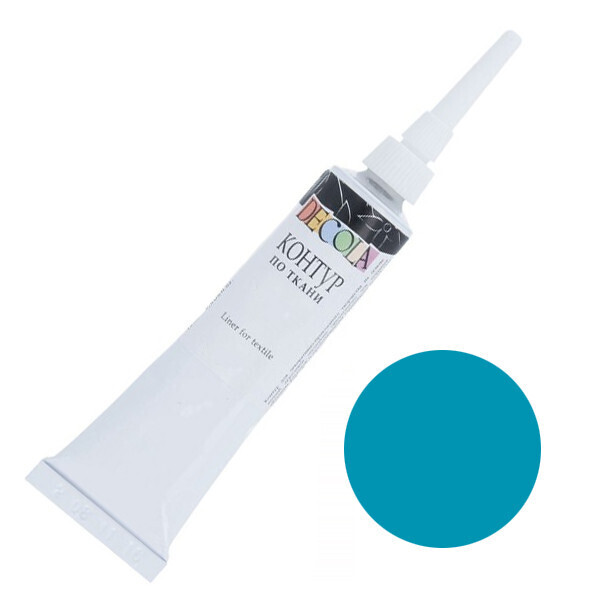 

Краска акриловая контурная Decola по ткани Бирюзовый 18 мл (352884)